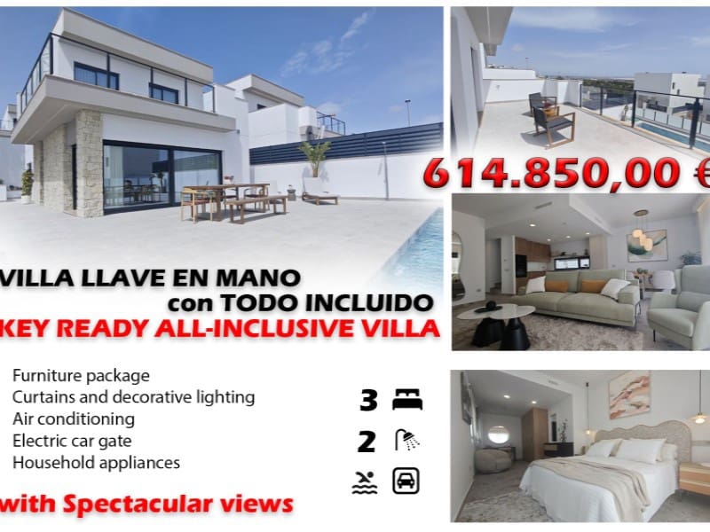3 soveværelse Villa til salg i San Miguel de Salinas med swimmingpool - € 649.000 (Ref: 9572338)