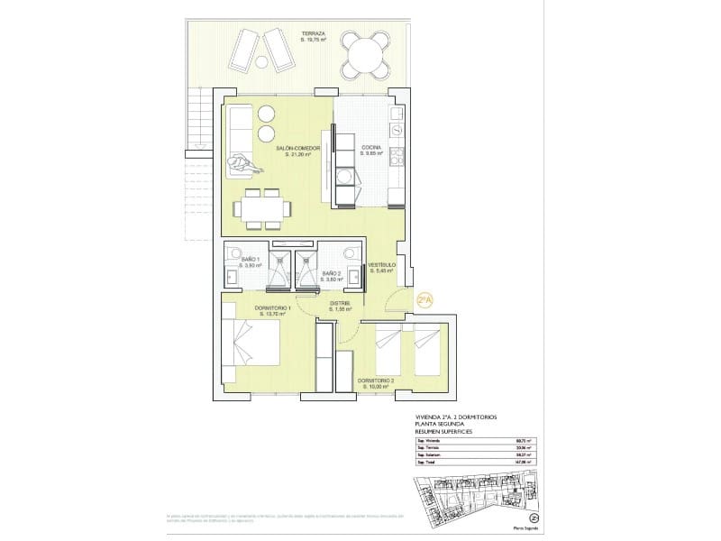 2 slaapkamer Appartement te koop in Finestrat met zwembad garage - € 345.000 (Ref: 9591912)