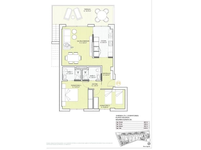 2 slaapkamer Appartement te koop in Finestrat Pueblo, Finestrat met zwembad garage - € 345.000 (Ref: 9591912)