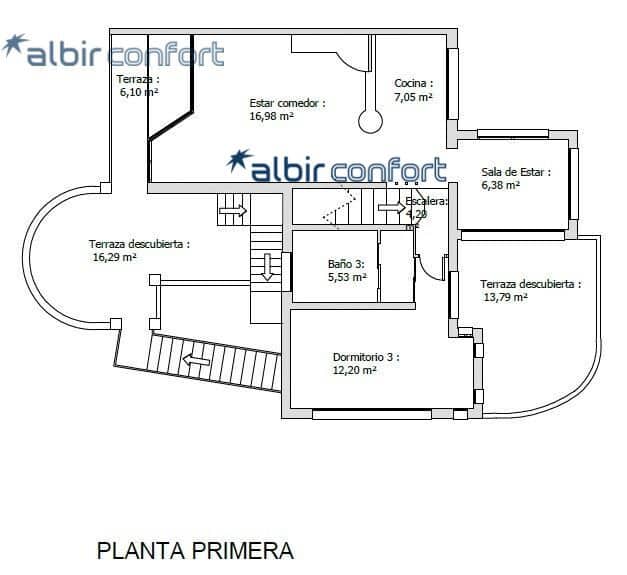 3 soveværelse Semi-Rækkehus til salg i Alfaz del Pi / L'Alfas del Pi med swimmingpool - € 550.000 (Ref: 9715630)