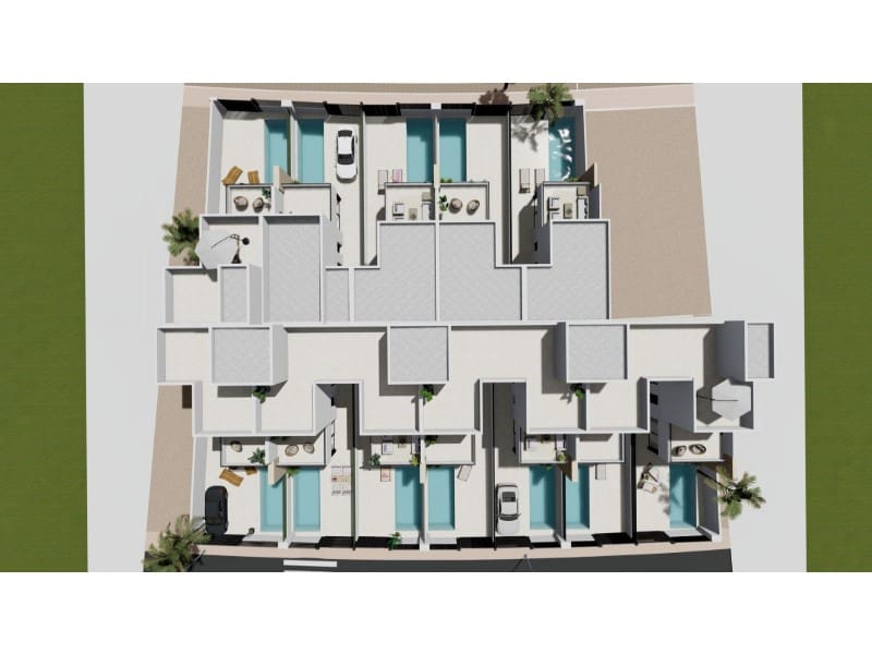 3 soveværelse Semi-Rækkehus til salg i Santiago de la Ribera med swimmingpool - € 379.000 (Ref: 9975738)