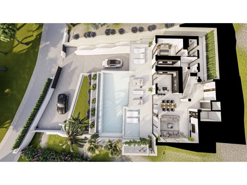 4 sypialnia Willa na sprzedaż w Altea z basenem garażem - 2 090 000 € (Ref: 9975775)