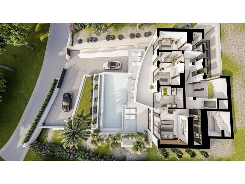 4 sypialnia Willa na sprzedaż w Altea z basenem garażem - 2 090 000 € (Ref: 9975775)