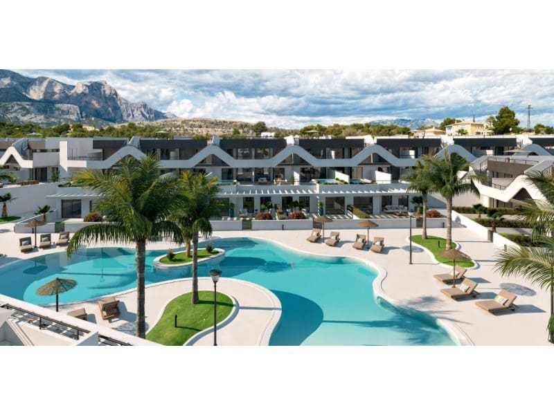2 soveværelse Lejlighed til salg i Alfaz del Pi / L'Alfas del Pi med swimmingpool - € 278.000 (Ref: 9976949)