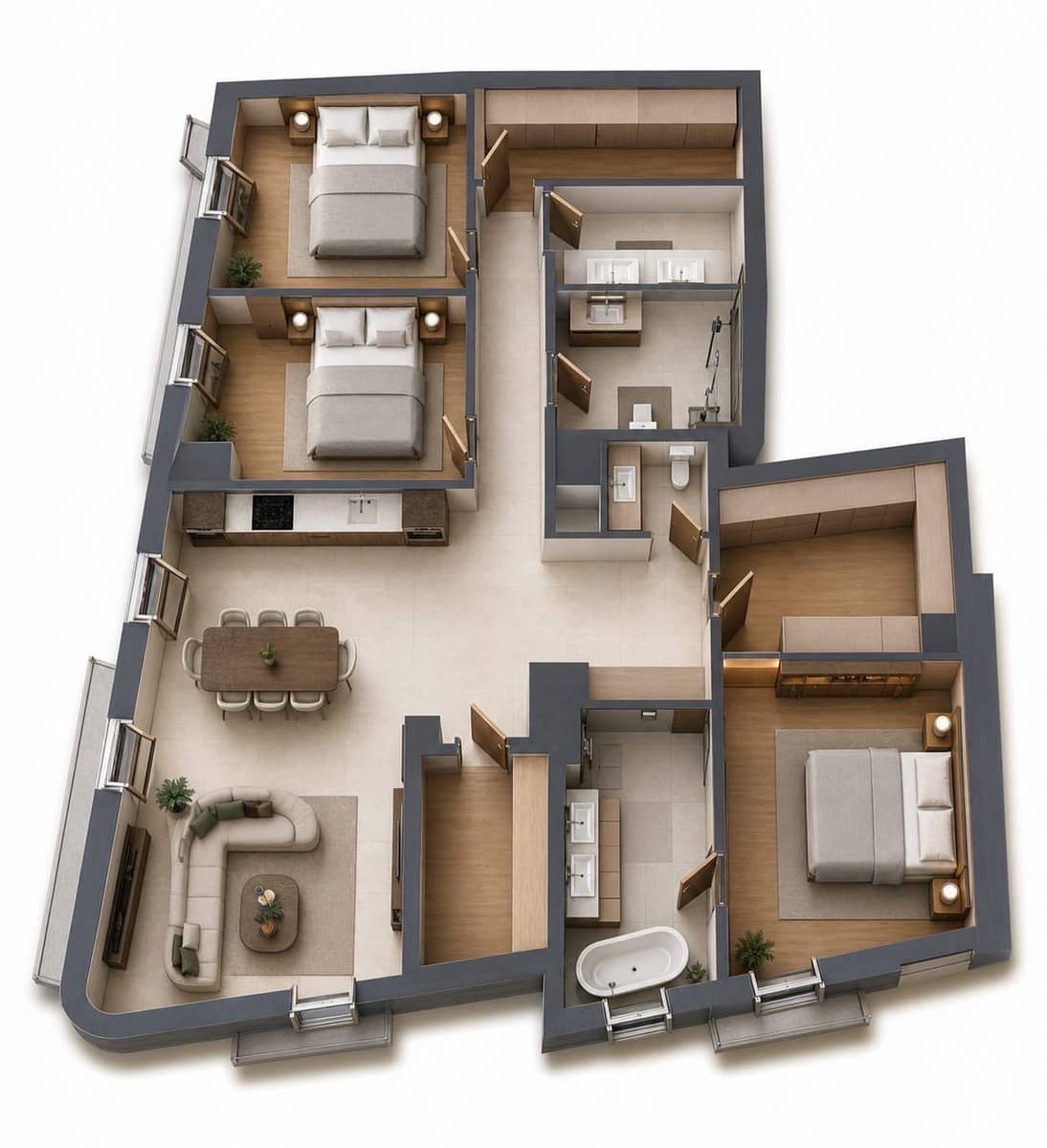 3 slaapkamer Flat te koop in Palma de Mallorca - € 1.300.000 (Ref: 9031145)