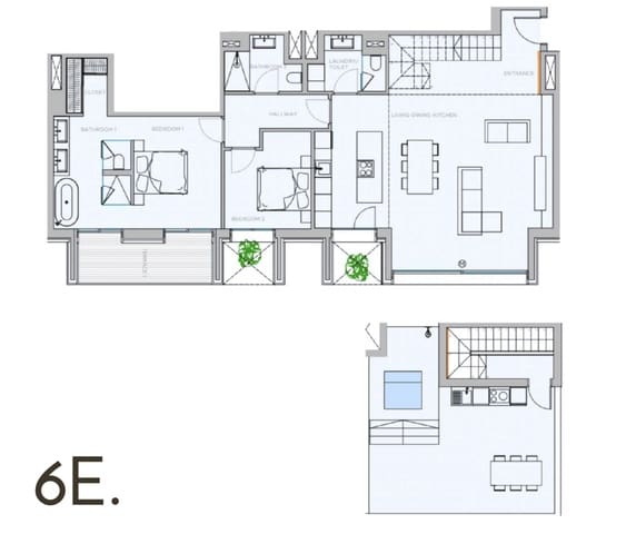 2 chambre Penthouse à vendre à Nou Llevant, Palma de Mallorca avec piscine garage - 2 430 000 € (Ref: 9077647)