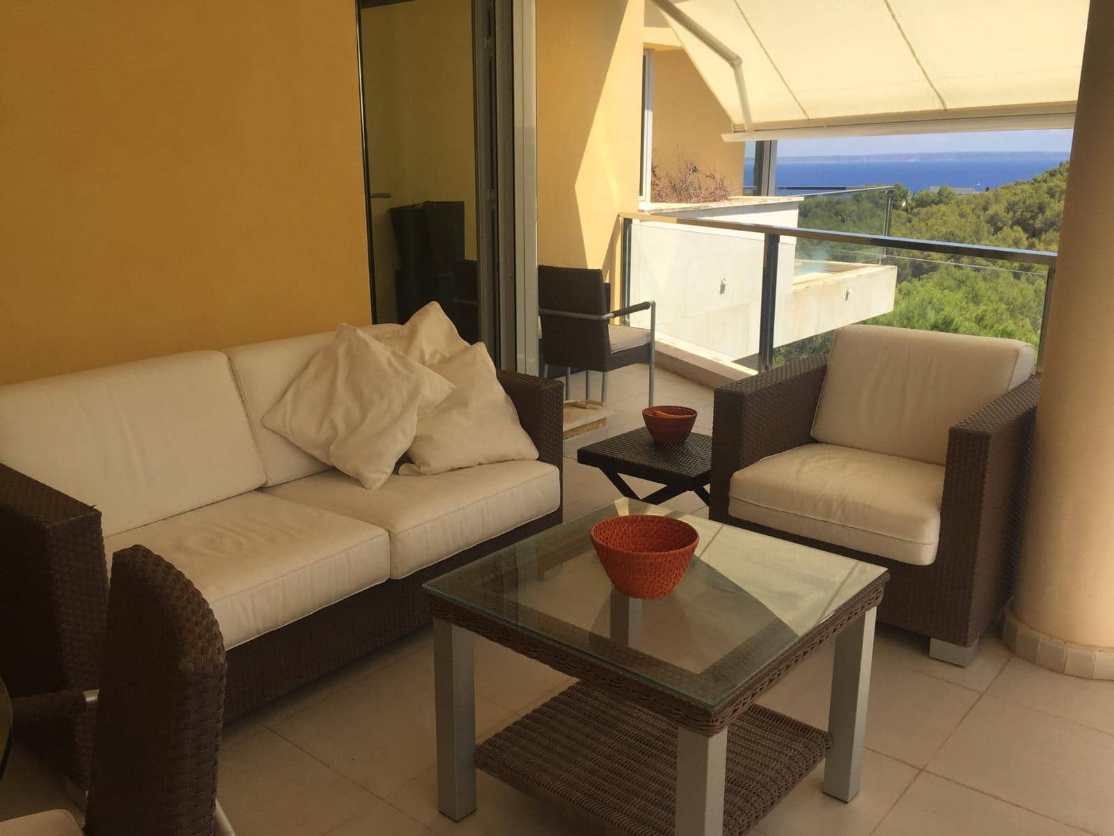 3 makuuhuone Kattohuoneisto vuokrattavana paikassa Sol de Mallorca mukana uima-altaan 
autotalli - 3 200 € (Ref: 9450400)