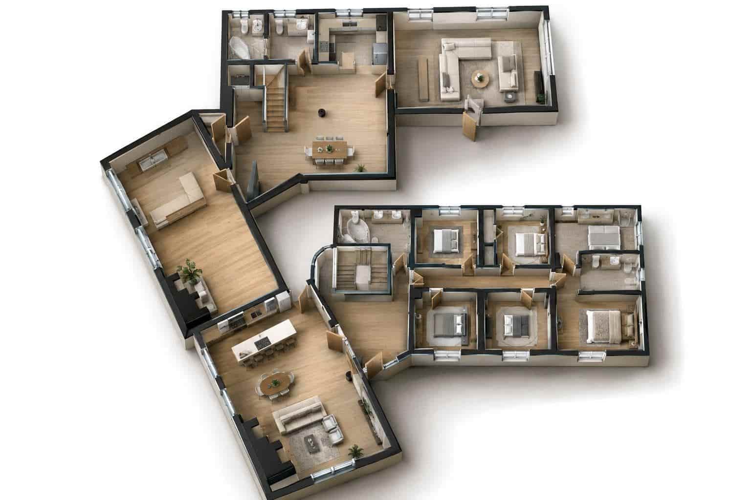 7 sypialnia Willa na sprzedaż w Sax z basenem garażem - 449 000 € (Ref: 10062526)