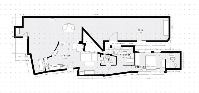 2 Zimmer Penthouse zu verkaufen in San Vicente / Sant Vicent del Raspeig - 270.000 € (Ref: 10062534)