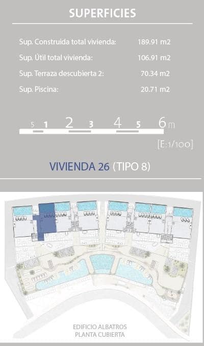 2 sypialnia Penthouse na sprzedaż w Es Mercadal z basenem garażem - 700 000 € (Ref: 8694717)