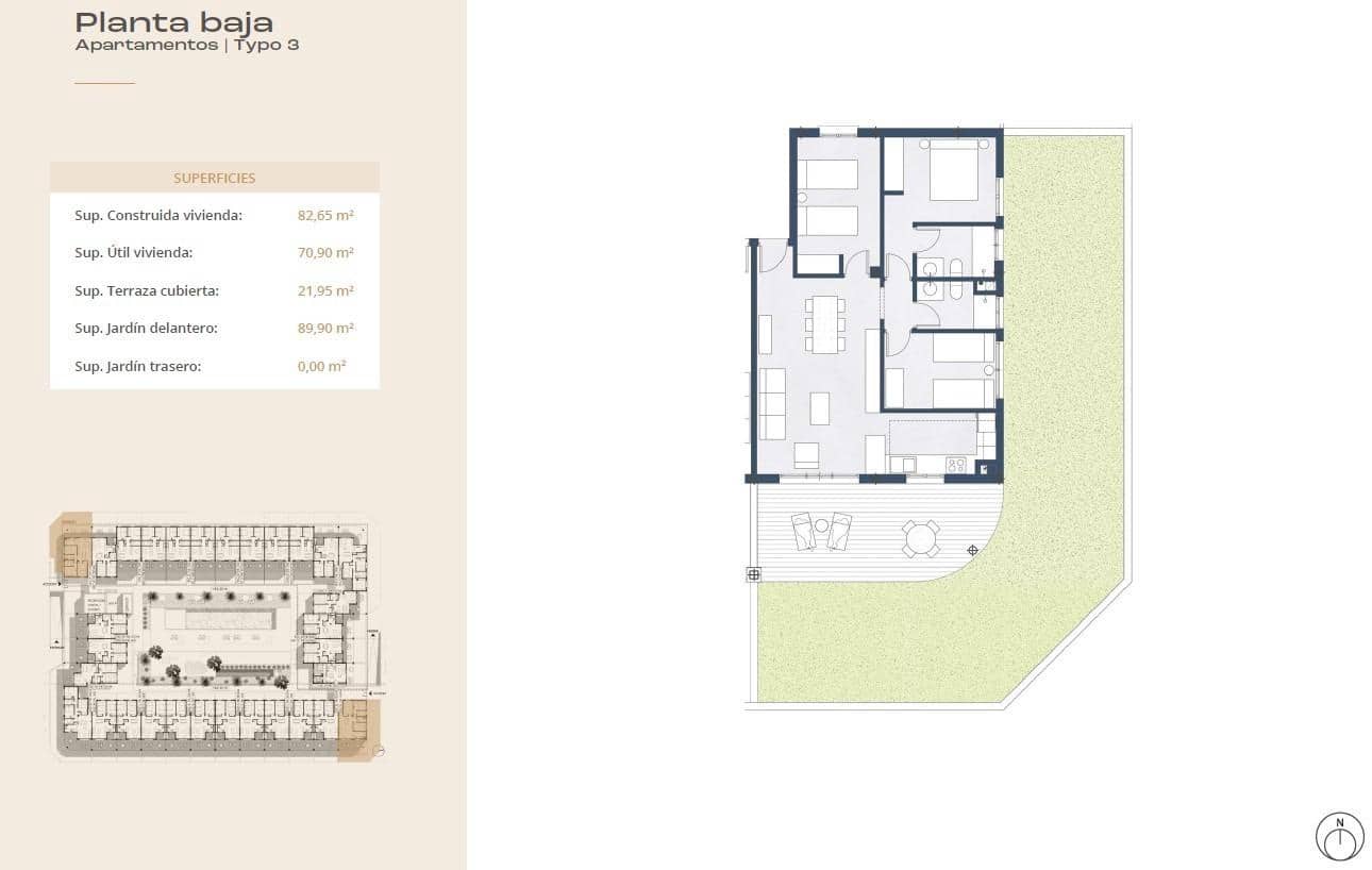 1 slaapkamer Flat te koop in Corralejo met zwembad garage - € 250.000 (Ref: 8767295)