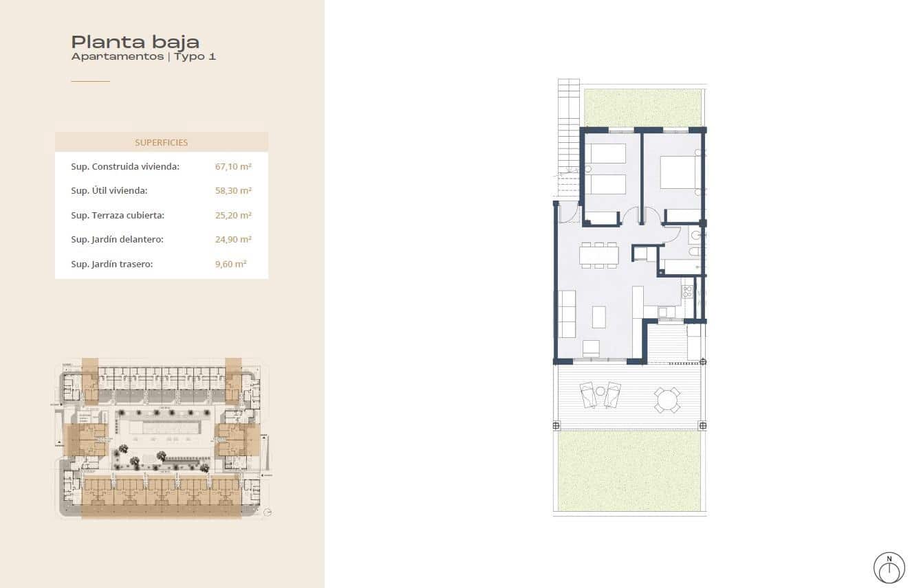 2 slaapkamer Flat te koop in Corralejo met zwembad garage - € 260.000 (Ref: 8999774)