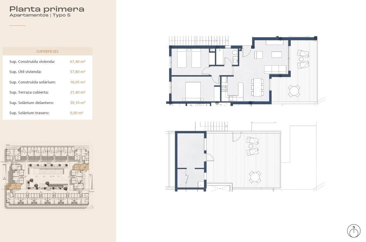 2 slaapkamer Flat te koop in Corralejo met zwembad garage - € 353.000 (Ref: 8999776)