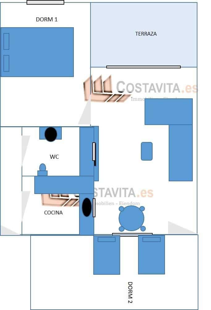 2 soverom Leilighet til salgs i Torrevieja med svømmebasseng - € 129 900 (Ref: 9402463)