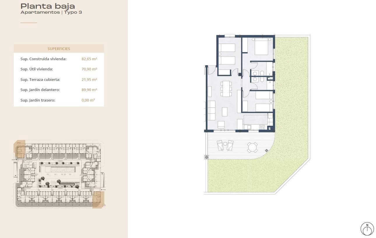 1 chambre Penthouse à vendre à Corralejo avec piscine garage - 262 500 € (Ref: 9791251)