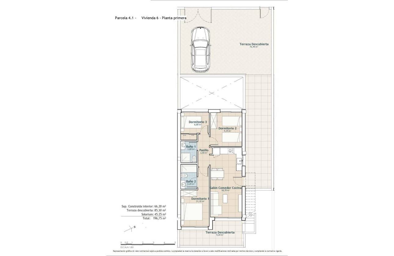 Bungalow de 3 habitaciones en San Miguel de Salinas en venta con piscina garaje - 425.000 € (Ref: 10043372)