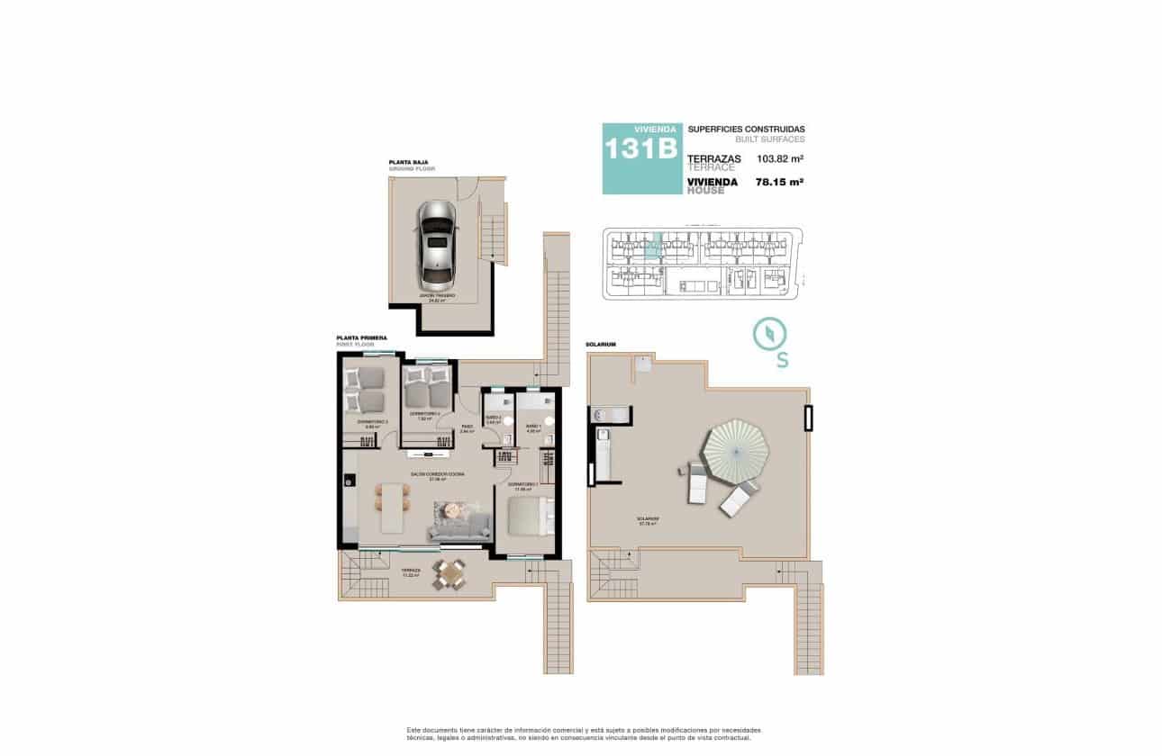 3 soveværelse Bungalow til salg i Torre de la Horadada med swimmingpool - € 385.000 (Ref: 9428971)