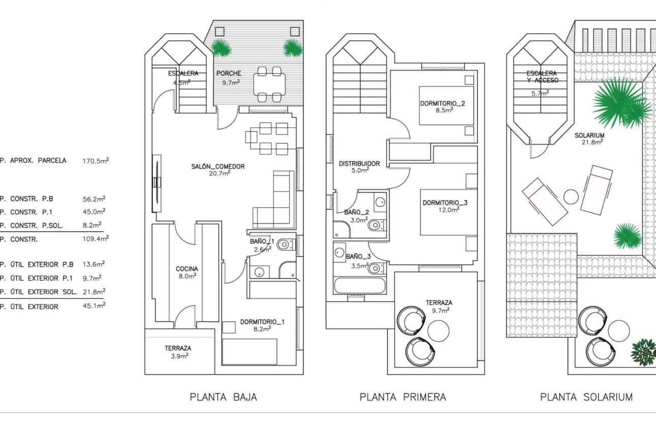 2 soveværelse Villa til salg i San Fulgencio med swimmingpool - € 280.000 (Ref: 9429379)