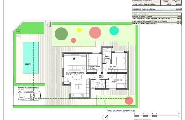 3 soveværelse Villa til salg i Hondón de las Nieves med swimmingpool - € 321.000 (Ref: 9429386)