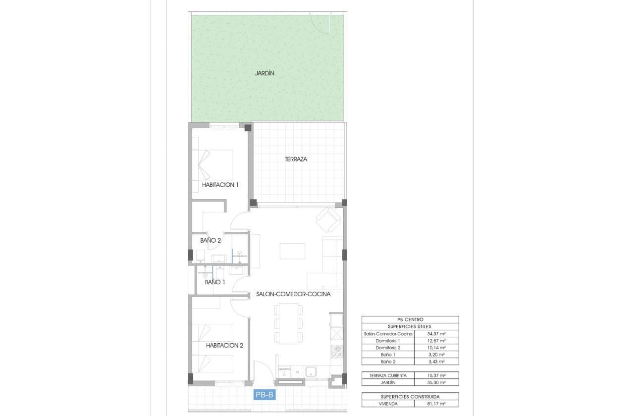 2 soveværelse Lejlighed til salg i La Villajoyosa / Vila Joiosa med swimmingpool - € 369.000 (Ref: 9429399)