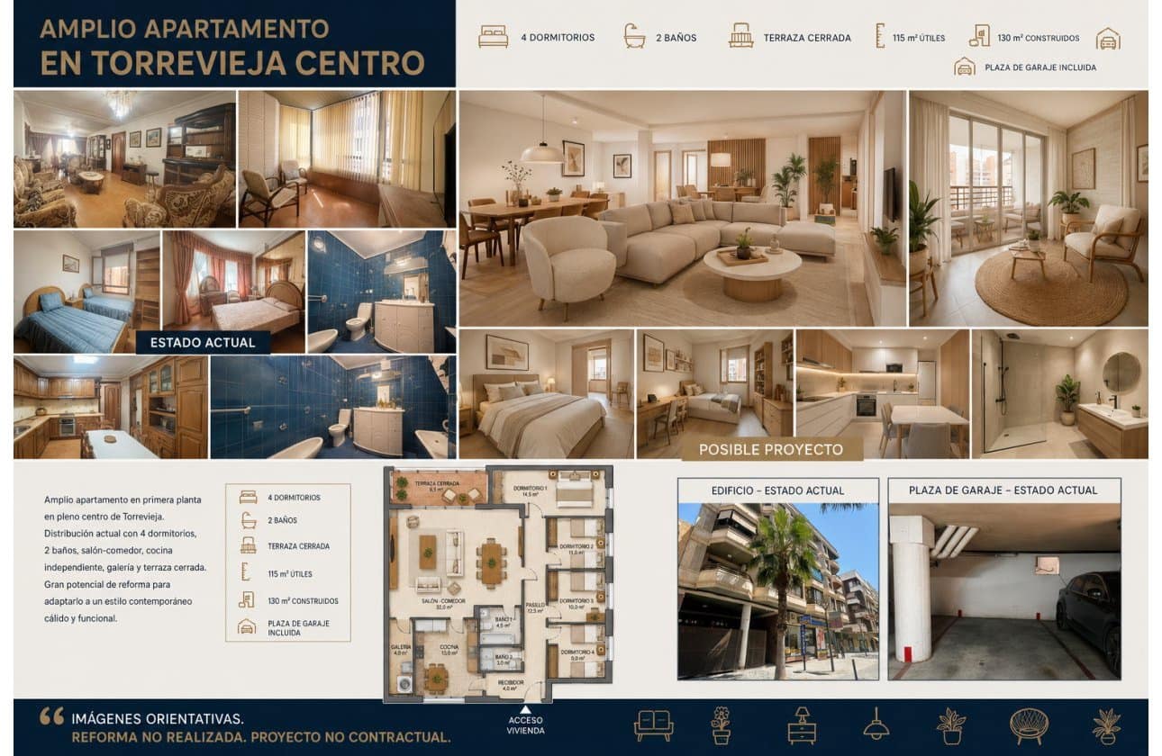 Apartamento de 4 habitaciones en Torrevieja en venta - 255.000 € (Ref: 9975672)