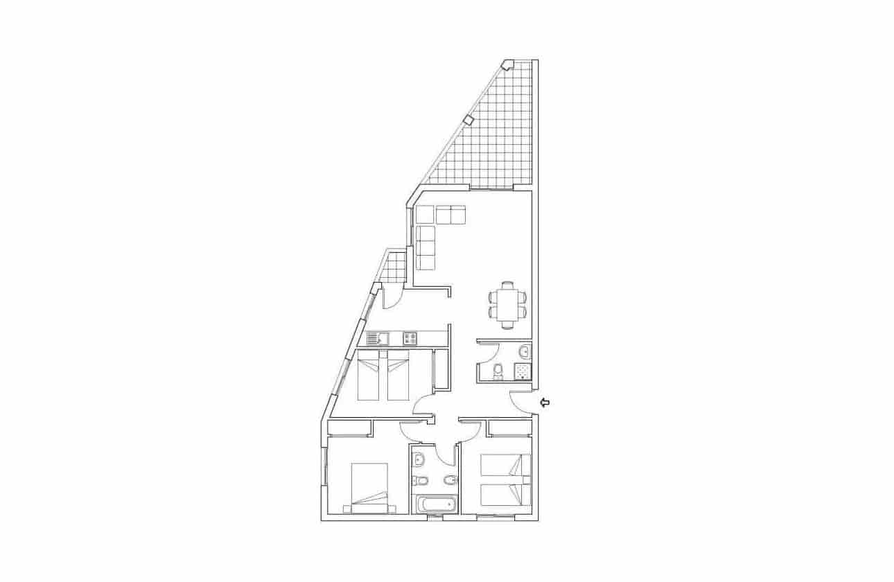 3 quarto Apartamento para venda em Campoamor com piscina - 250 000 € (Ref: 9990904)