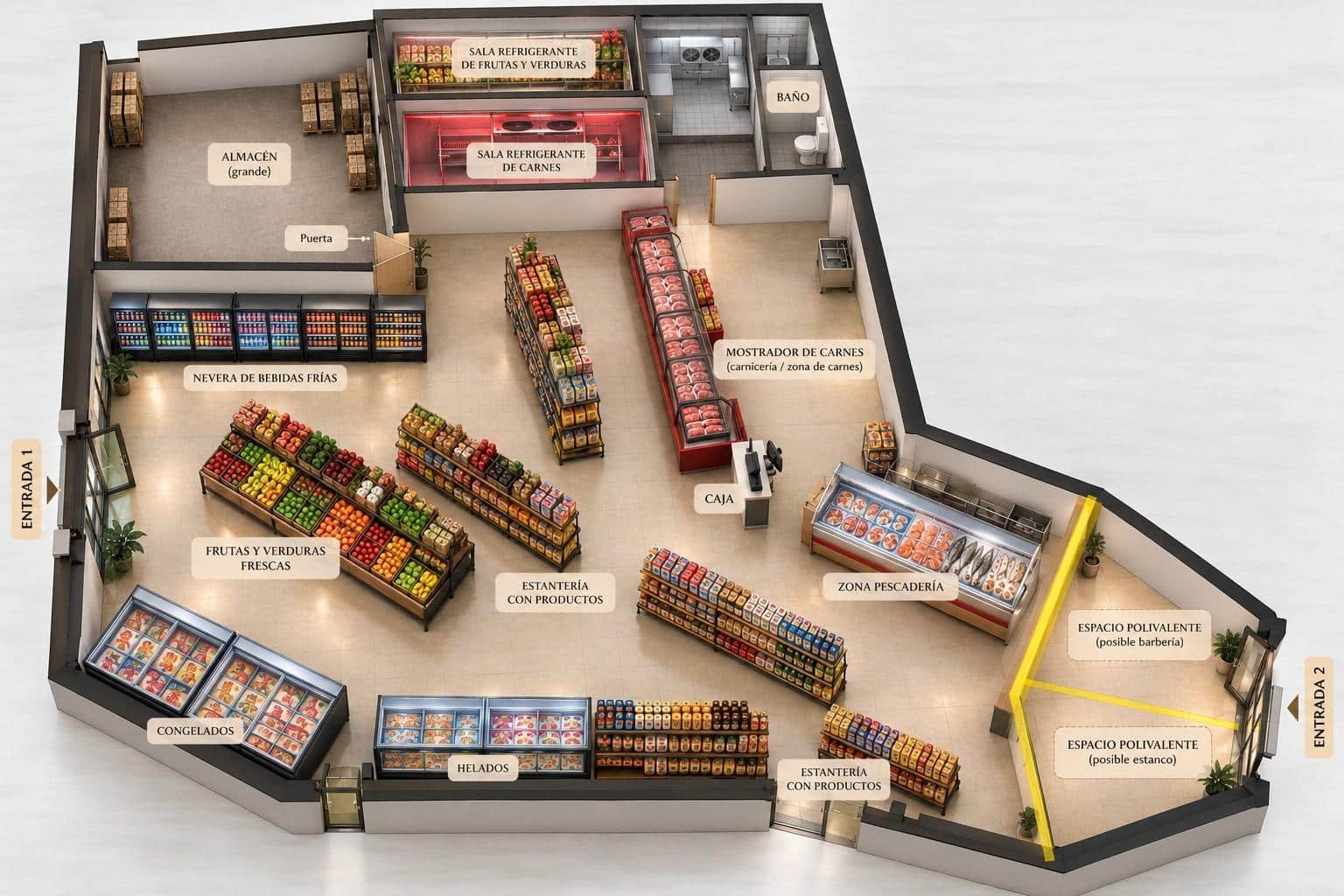 Kaupallinen vuokrattavana paikassa Sa Pobla - 2 000 € (Ref: 10180717)