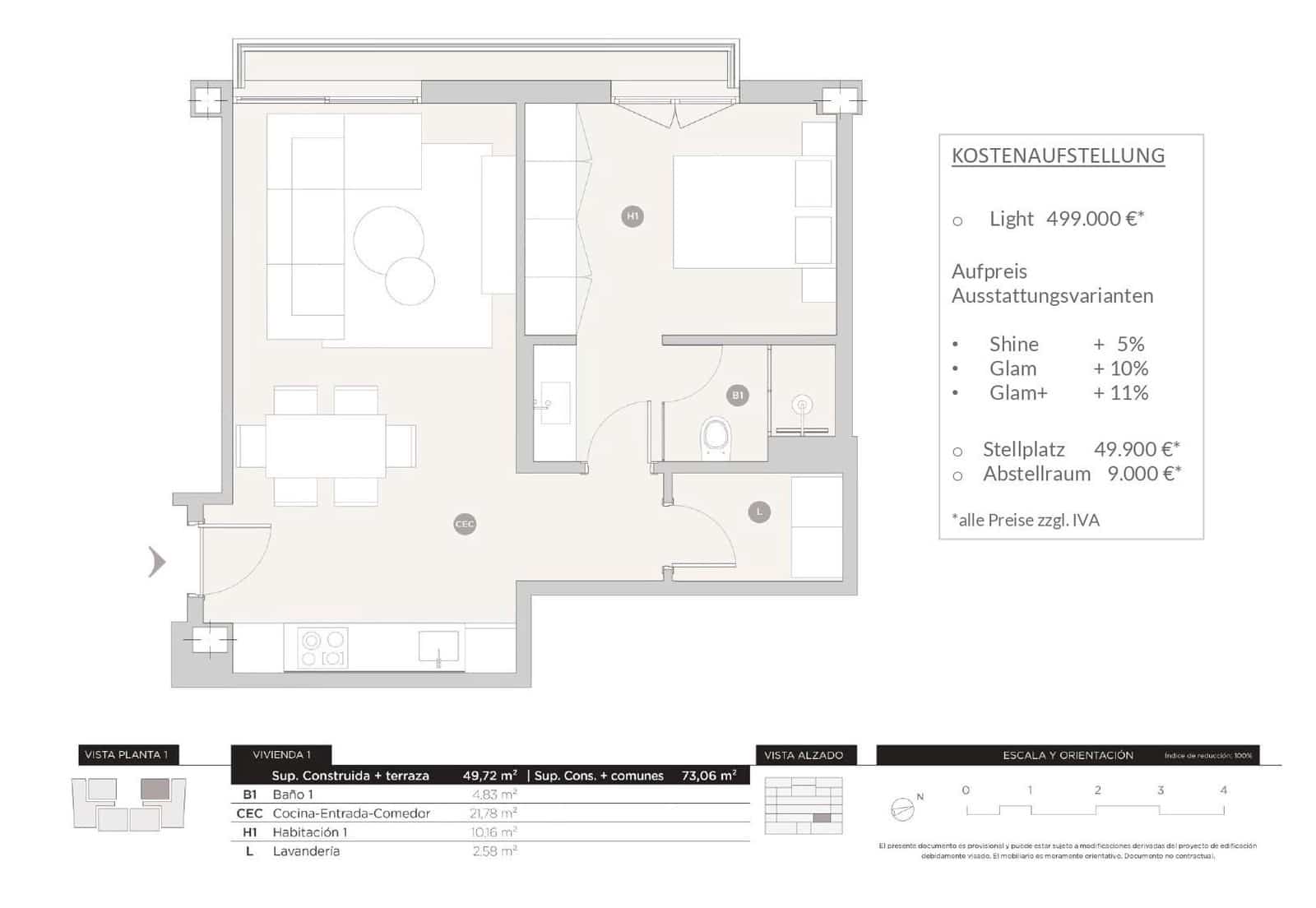 1 soveværelse Lejlighed til salg i Palma de Mallorca med swimmingpool garage - € 499.000 (Ref: 9125151)