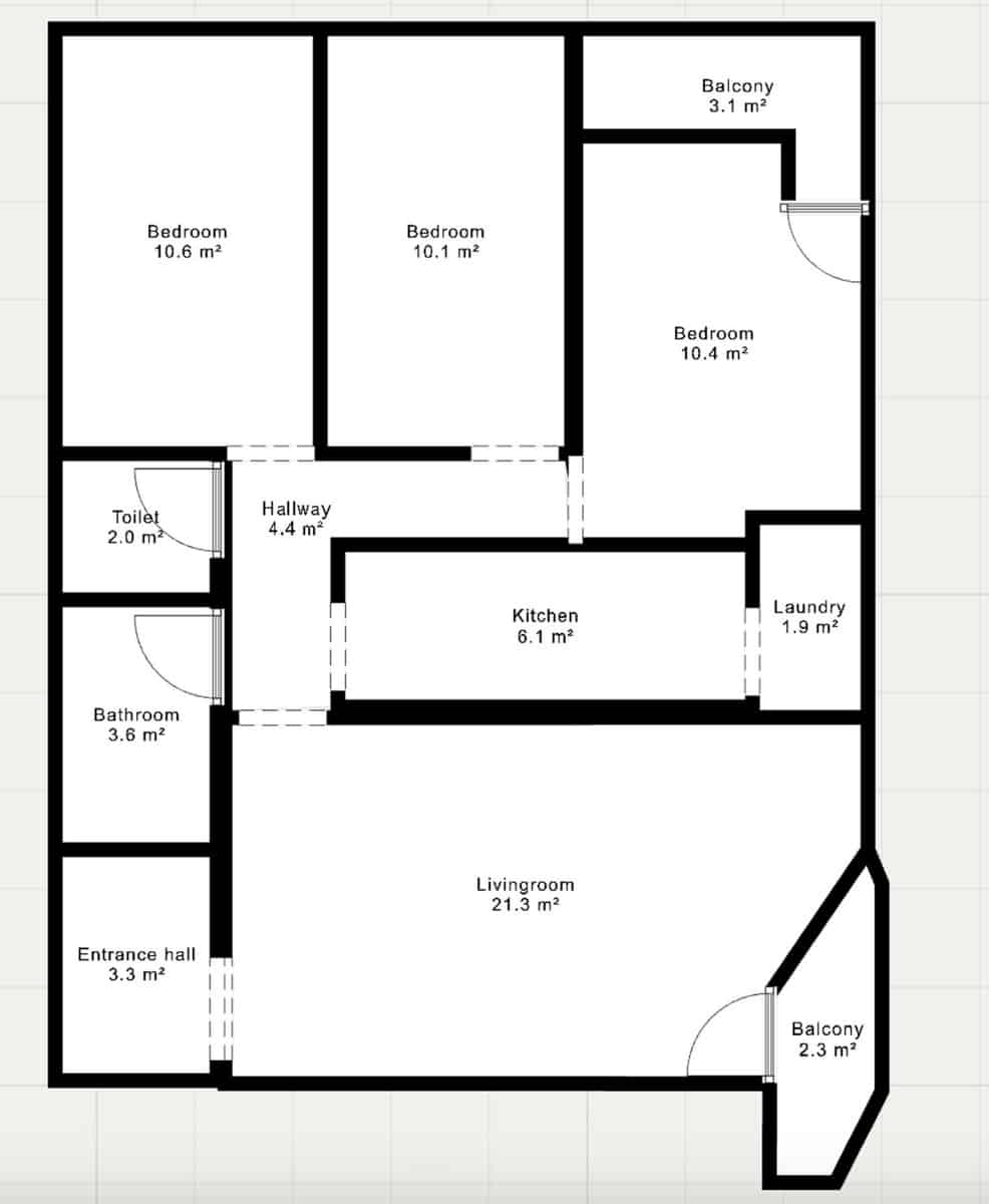 3 soveværelse Lejlighed til salg i Palma de Mallorca - € 425.000 (Ref: 9762054)