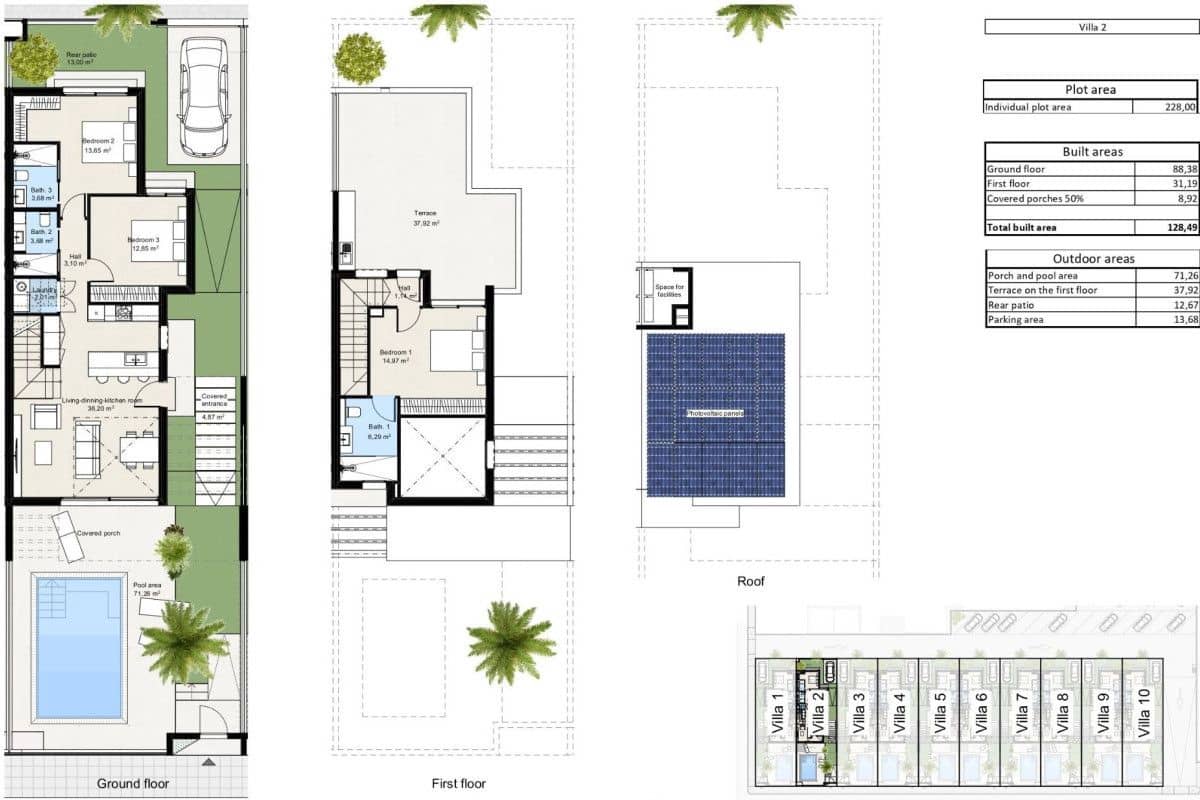 Chalet de 3 habitaciones en Los Nietos en venta con piscina - 374.900 € (Ref: 9896484)