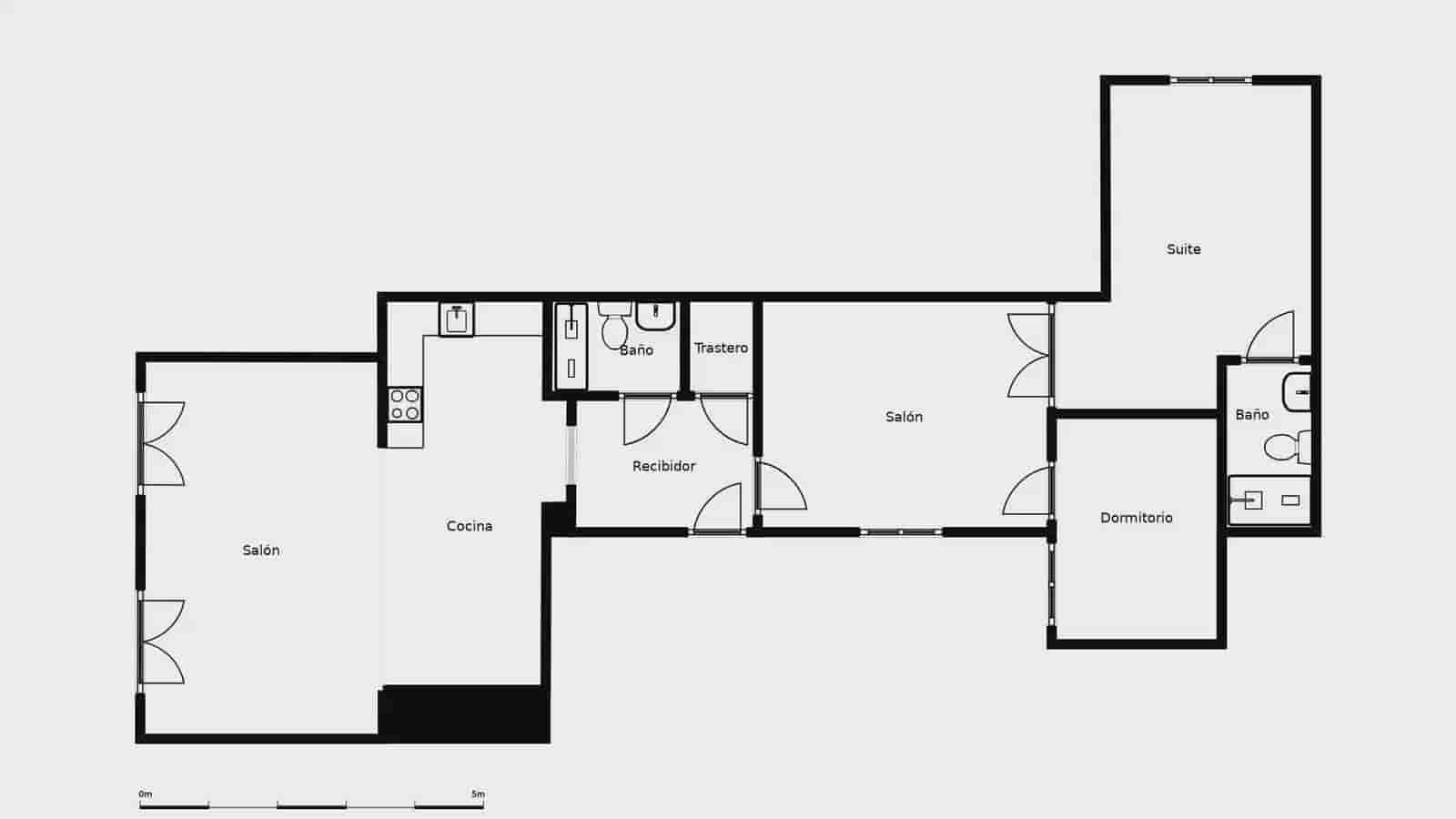Appartement de 3 chambres à louer à Barcelone ville - 2 290 € (Ref: 10019379)