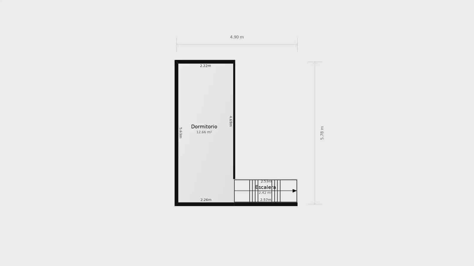 1 slaapkamer Flat te koop in Barcelona stad - € 245.000 (Ref: 10019553)
