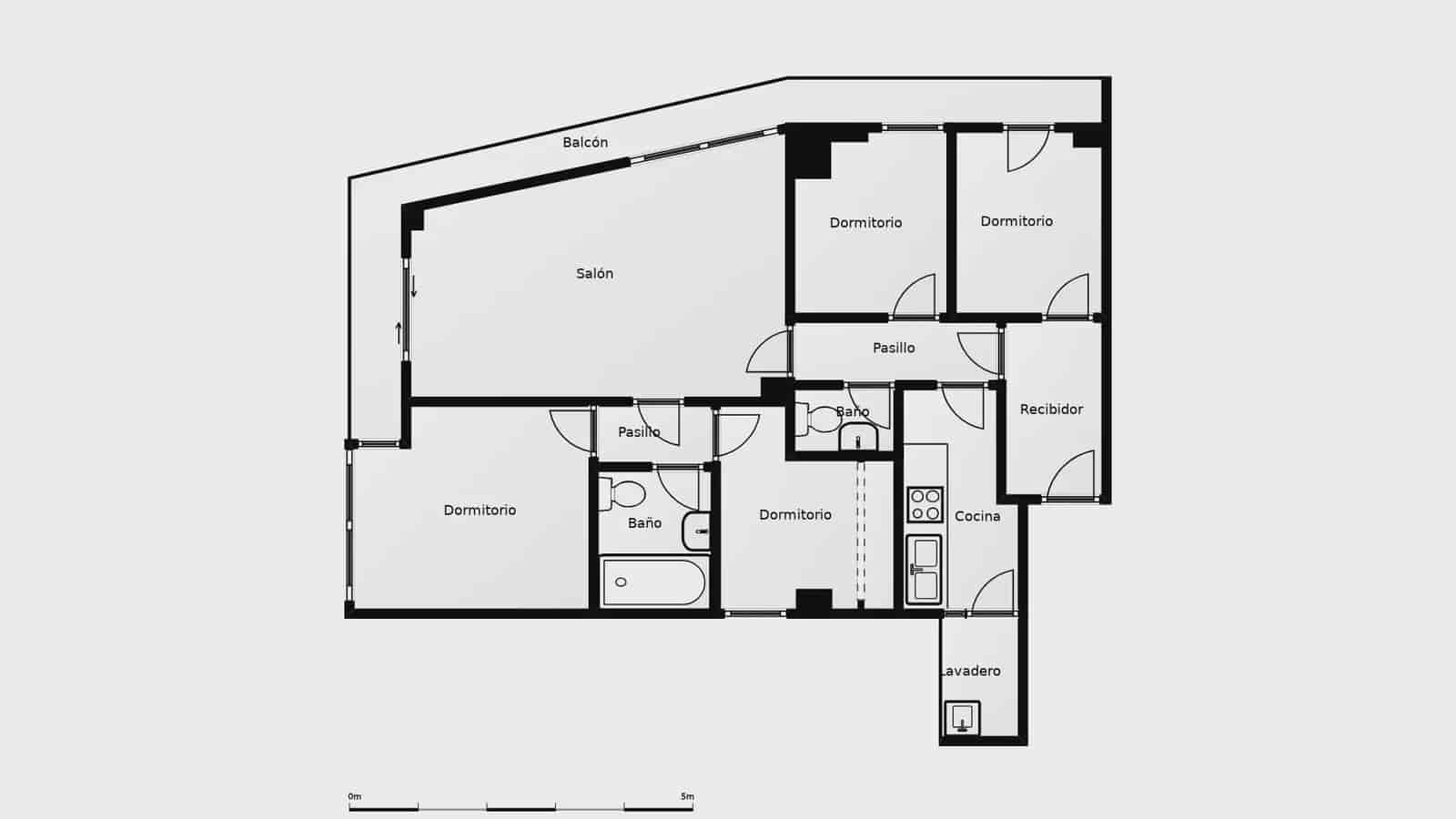 4 slaapkamer Flat te koop in Barcelona stad - € 460.000 (Ref: 10036221)