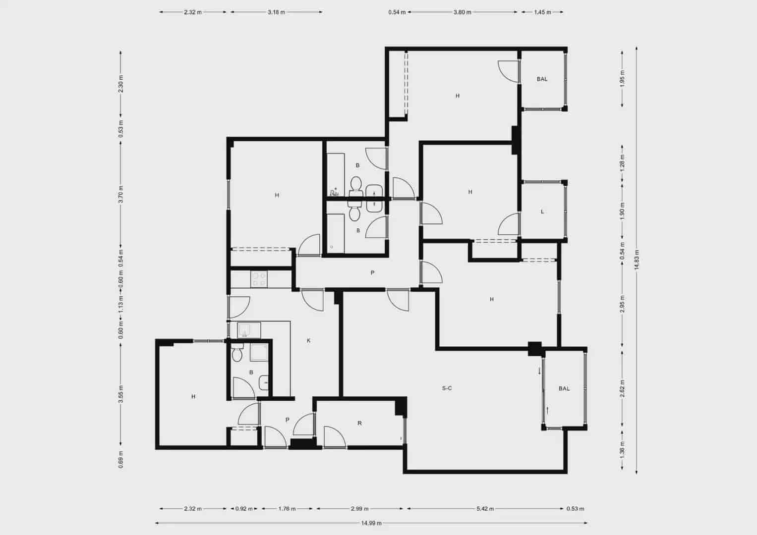 4 soveværelse Lejlighed til leje i Madrid by med garage - € 2.350 (Ref: 10073070)