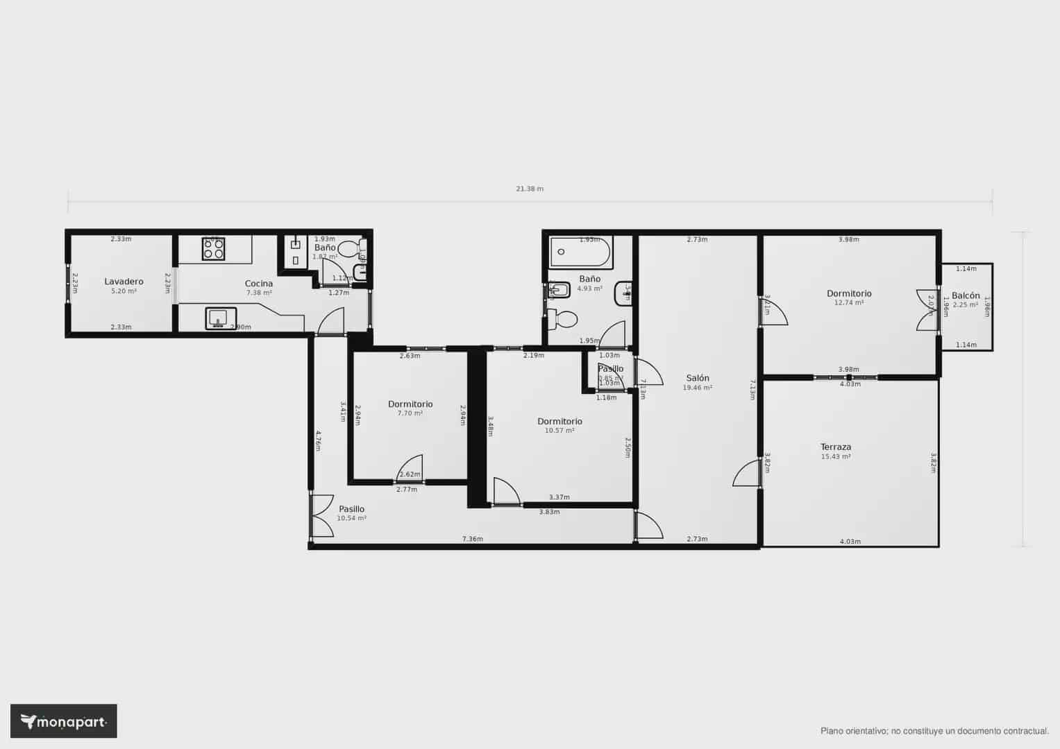 3 bedroom Penthouse for rent in Madrid city - € 2,800 (Ref: 10073071)