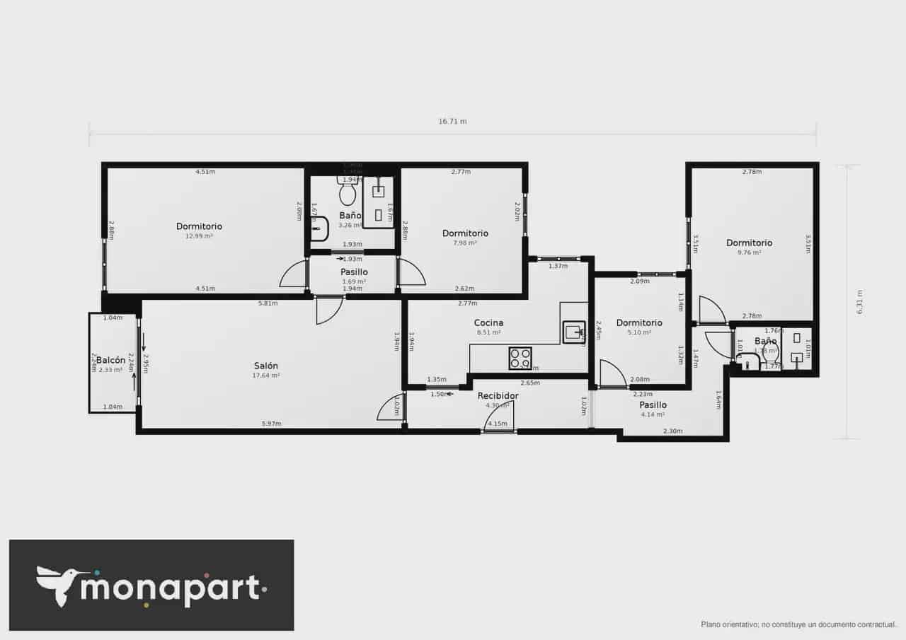 4 soveværelse Lejlighed til salg i Sant Boi de Llobregat - € 310.000 (Ref: 10088424)