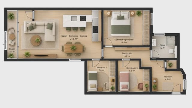 3 camera da letto Appartamento in vendita in El Poble Sec, Barcelona città - 349.000 € (Rif: 10104327)