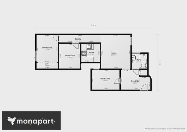 3 soverom Leilighet til salgs i El Poble Sec, Barcelona by - € 345 000 (Ref: 10104327)