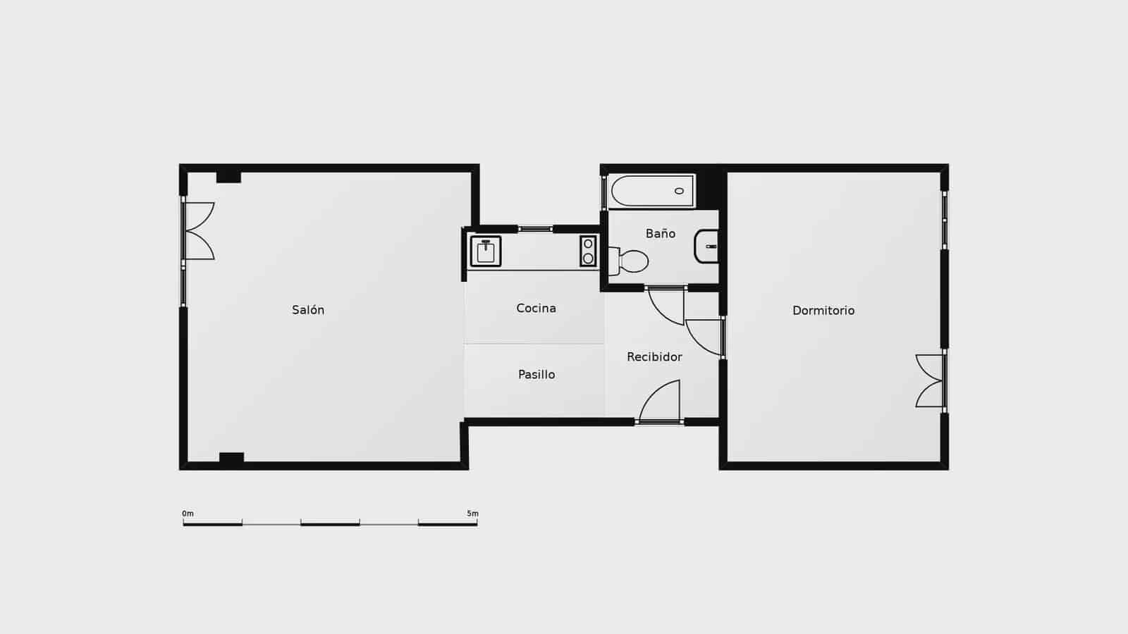 1 quarto Apartamento para venda em Valencia cidade - 270 000 € (Ref: 10140197)