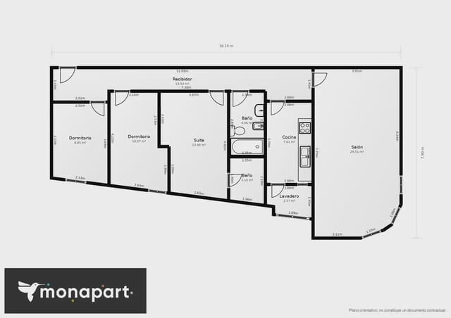 3 quarto Apartamento para venda em Vilamarxant / Villamarchante com garagem - 159 000 € (Ref: 10147955)