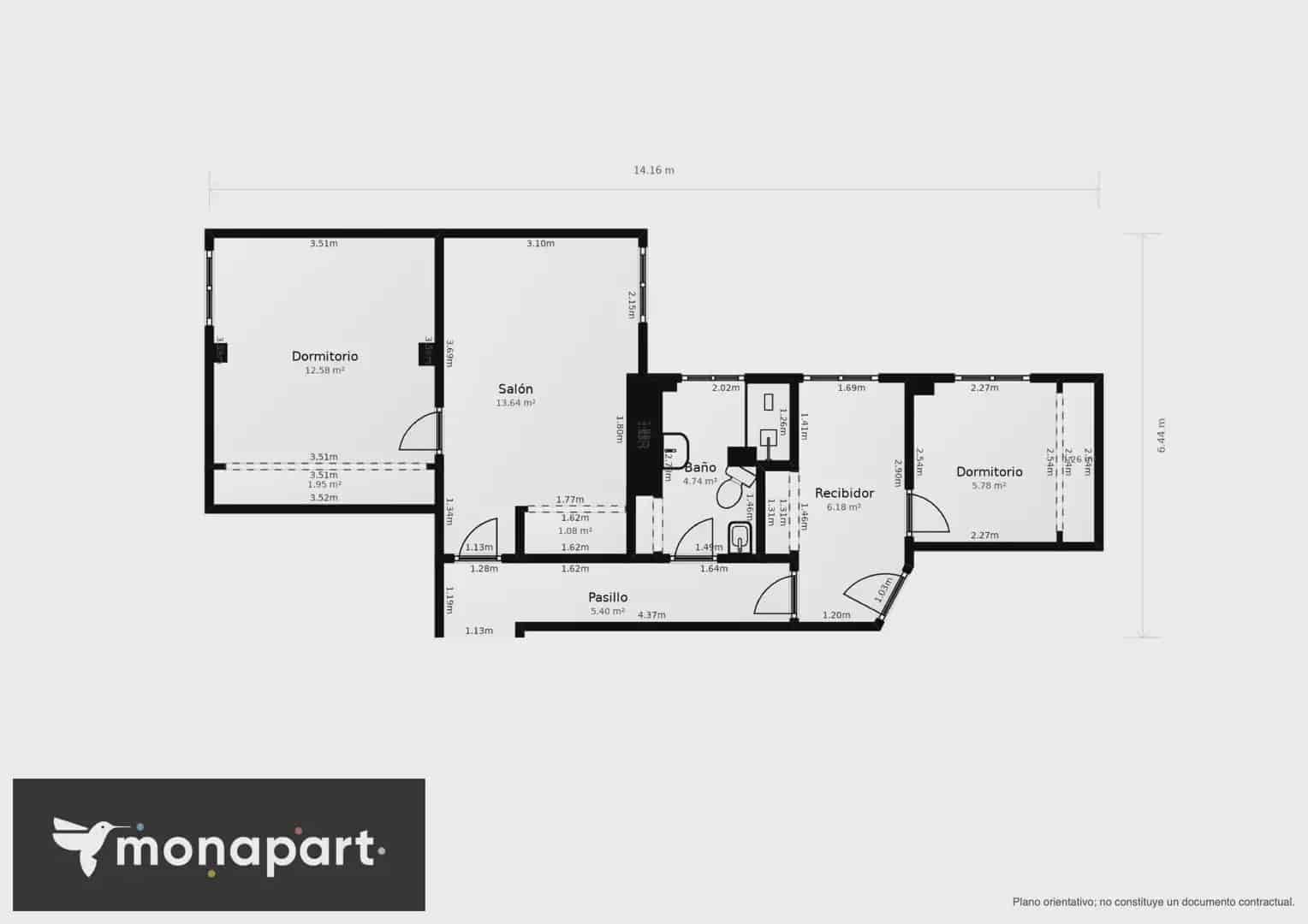 2 soveværelse Lejlighed til salg i Valencia by - € 310.000 (Ref: 10148143)