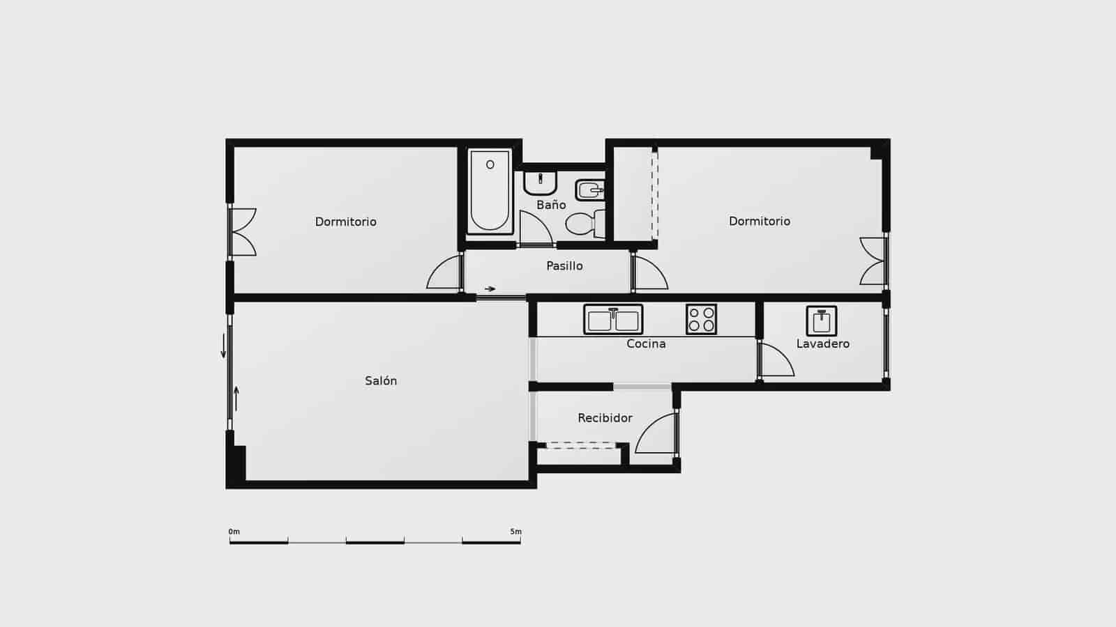 2 bedroom Flat for sale in Barcelona city - € 550,000 (Ref: 10165840)