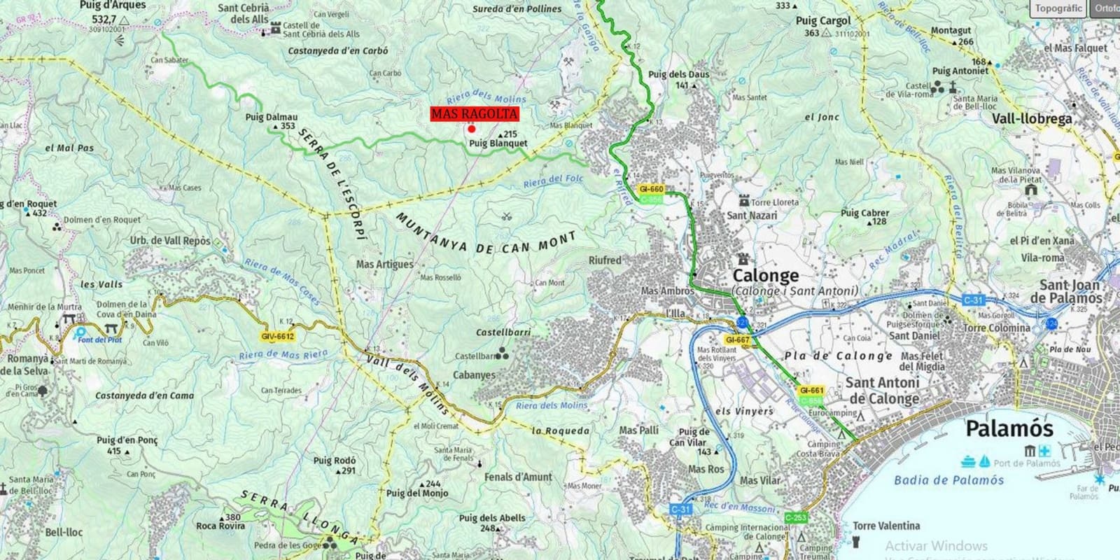 5 sovrum Finca/Hus på landet till salu i Cruilles Monells i Sant Sadurni de I'Heura med garage - 475 000 € (Ref: 8585238)