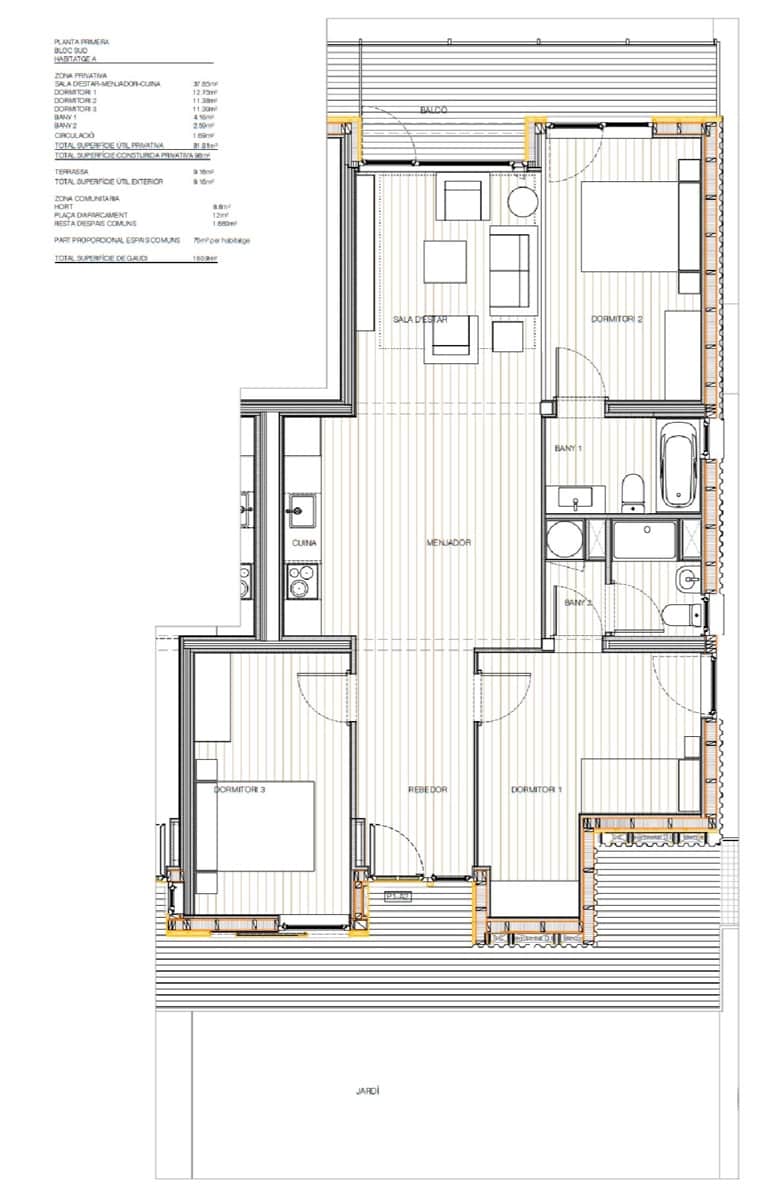 3 soveværelse Lejlighed til salg i Dosrius med swimmingpool garage - € 379.000 (Ref: 8600181)