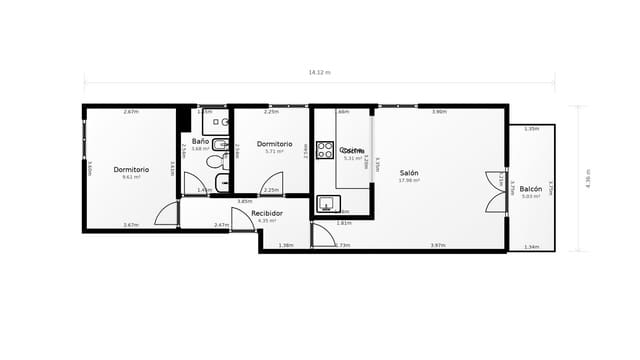 2 soverom Leilighet til salgs i Miami Playa / Miami Platja, Mont-roig del Camp med garasje - € 170 000 (Ref: 9103936)