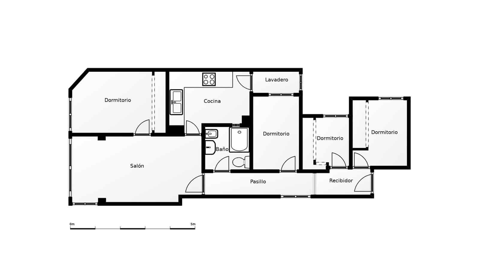 4 soverom Leilighet til salgs i Barcelona by med garasje - € 349 000 (Ref: 9164211)
