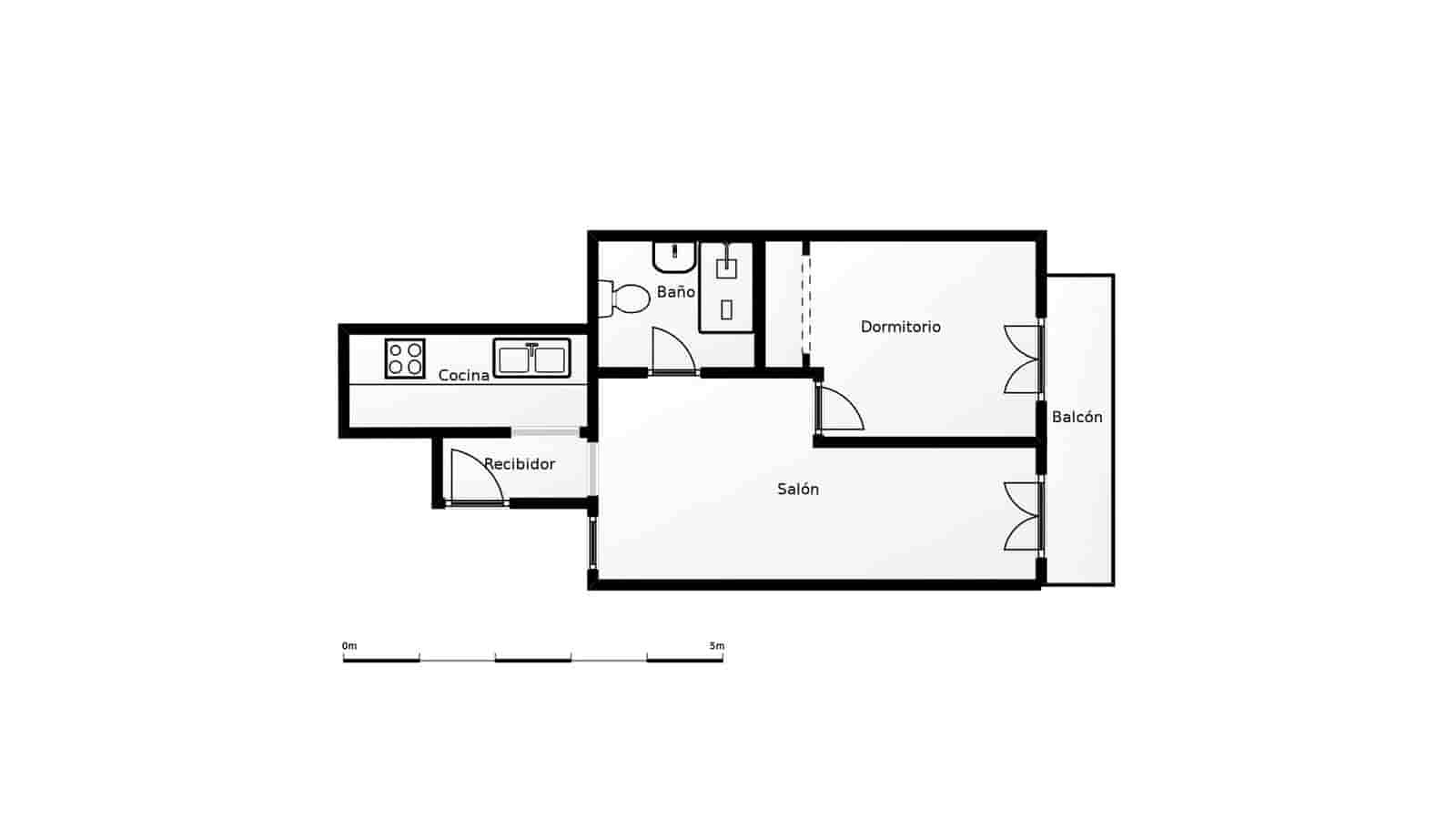1 makuuhuone Asunto myytävänä paikassa Barcelona kaupunki - 283 000 € (Ref: 9227608)