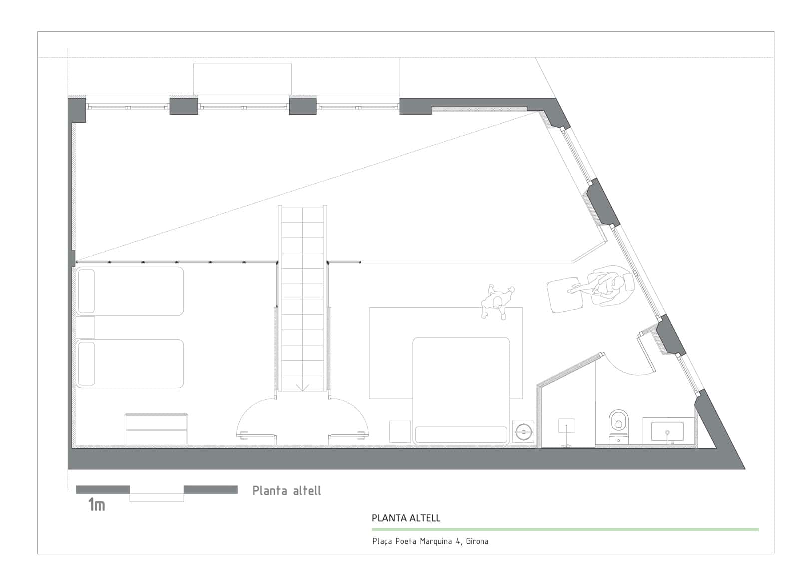 2 soveværelse Loft til salg i Girona by - € 415.000 (Ref: 9261918)