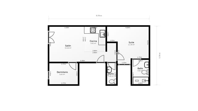 2 sovrum Lägenhet till salu i Sant Pere, Santa Caterina i La Ribera, Barcelona stad - 239 000 € (Ref: 9270354)