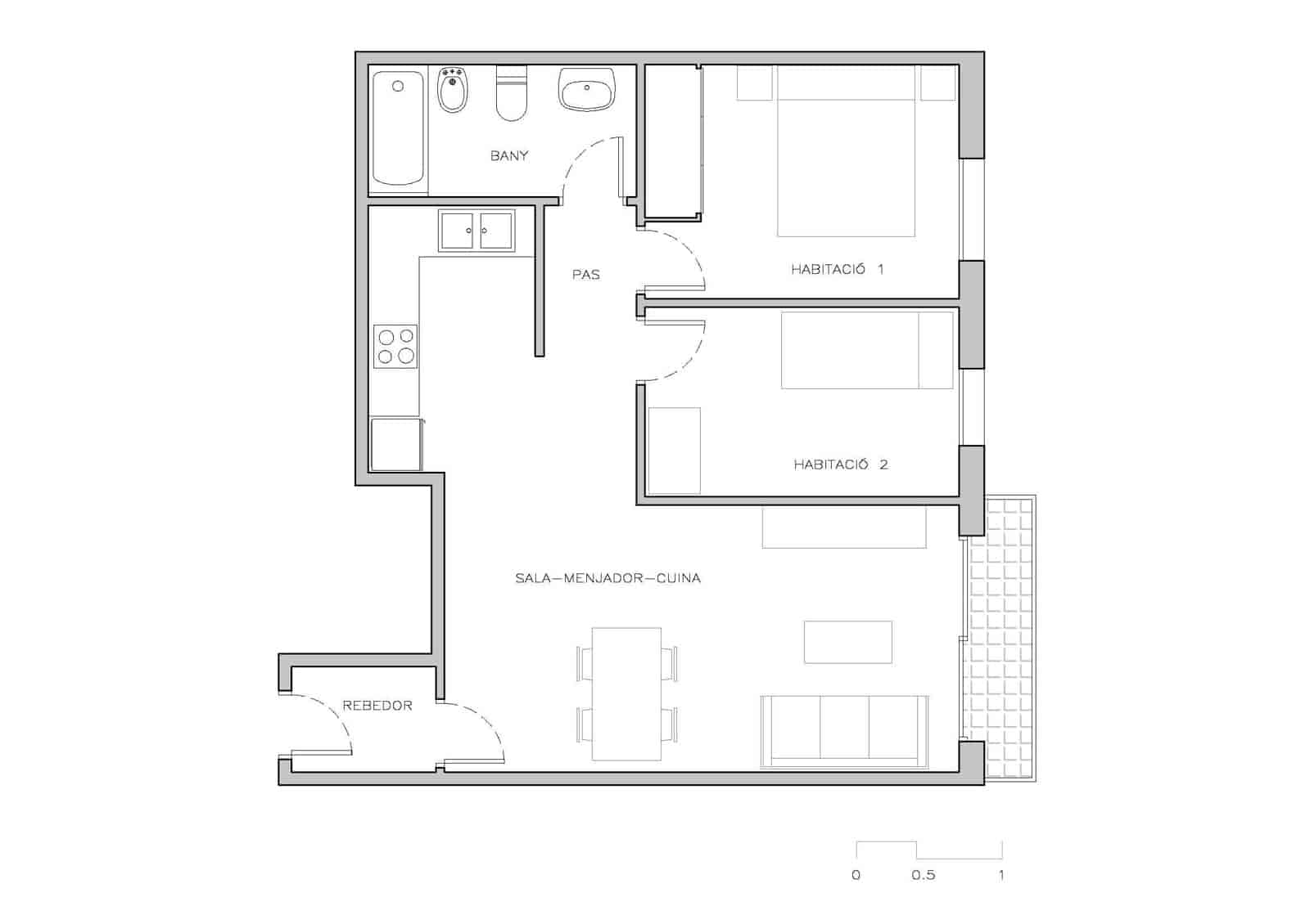 2 sypialnia Mieszkanie na sprzedaż w Miasto Girona z garażem - 275 000 € (Ref: 9343642)